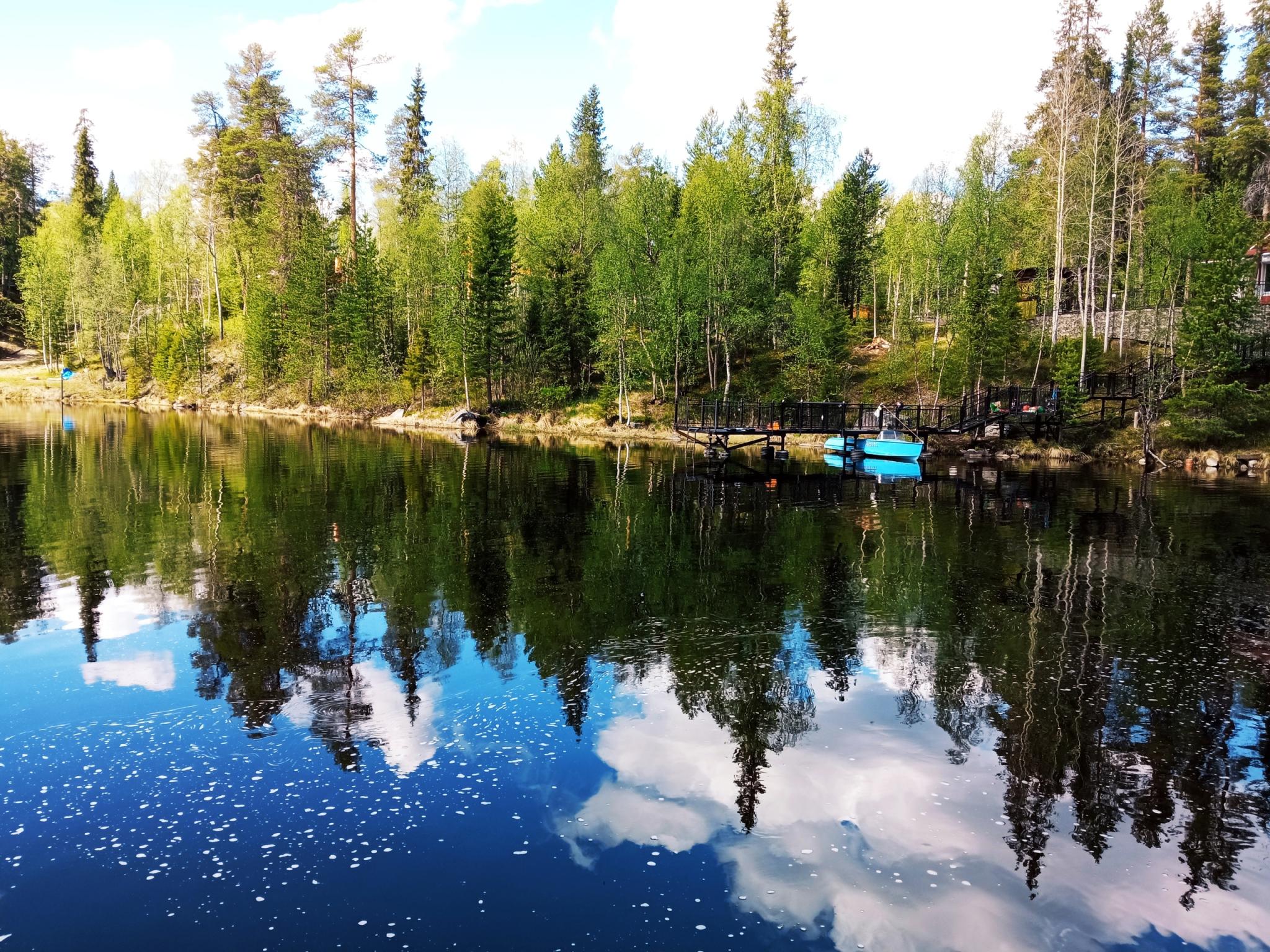 Финляндия турбаза река лес